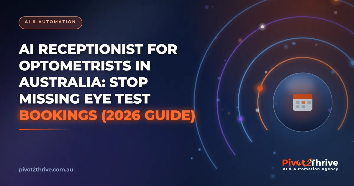 AI receptionist for optometrists answering an eye test booking call at an independent Australian optometry practice
