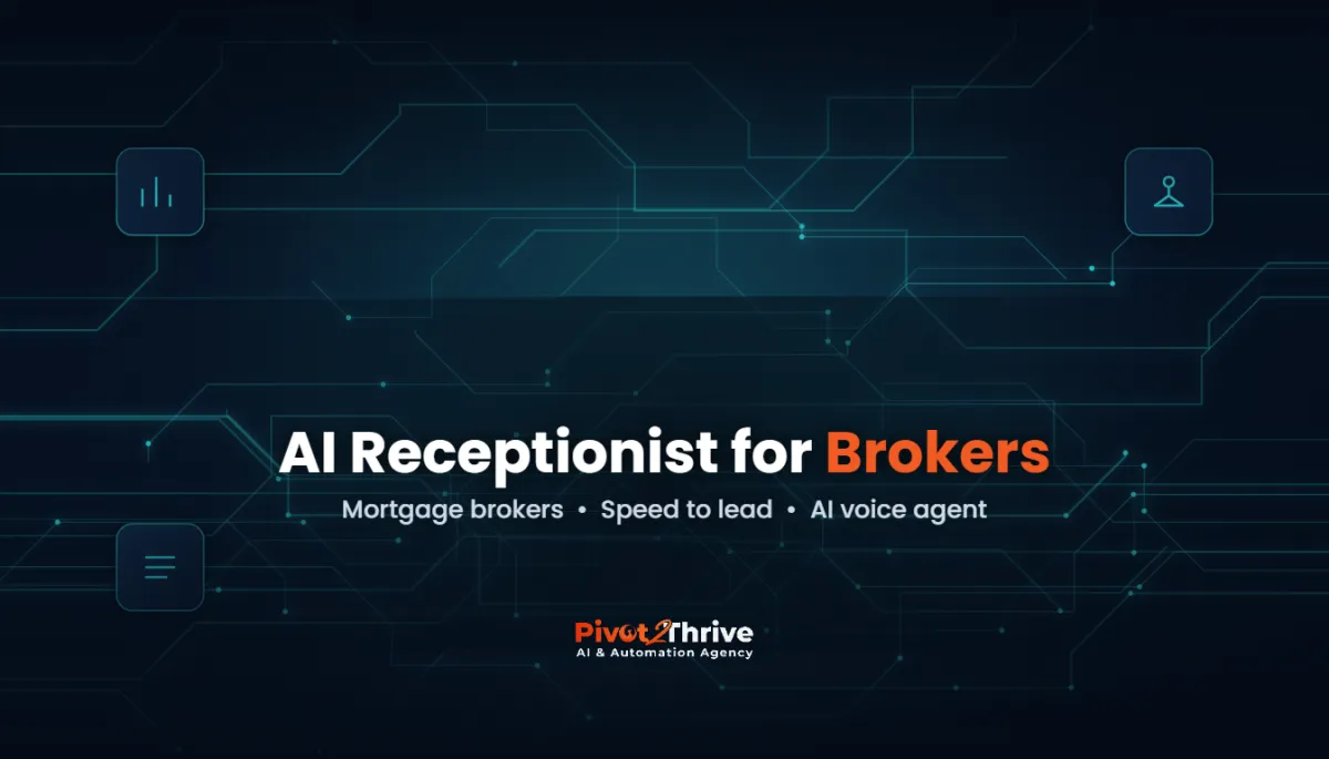 AI receptionist for mortgage brokers answering after-hours enquiries for an Australian broking firm