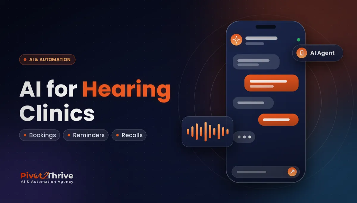 AI for hearing clinics in Australia: AI receptionist chat for bookings, reminders and recalls