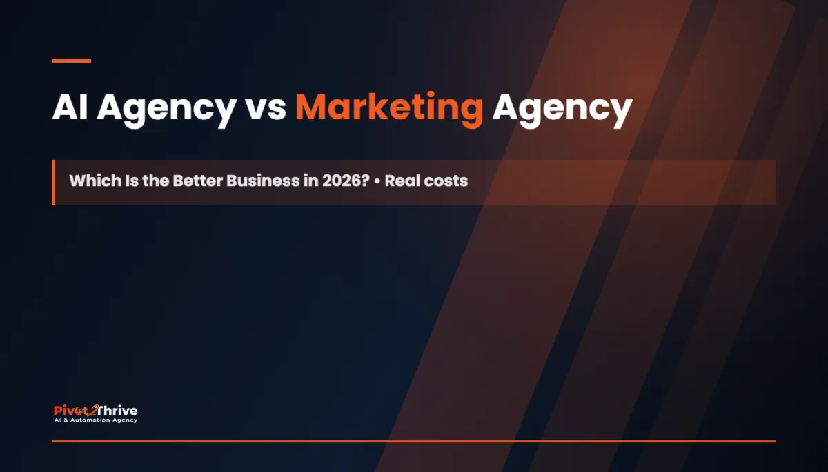 ai agency vs marketing agency — Pivot 2 Thrive