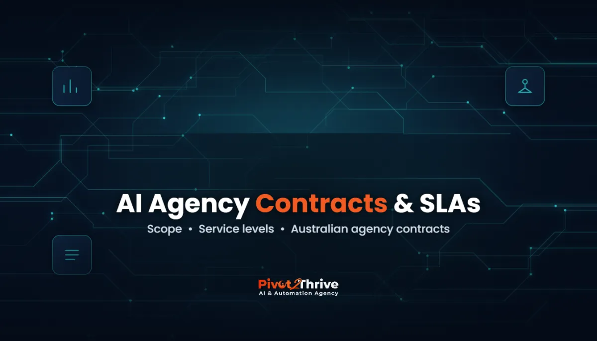 AI agency contracts and SLAs for Australian AI automation agencies