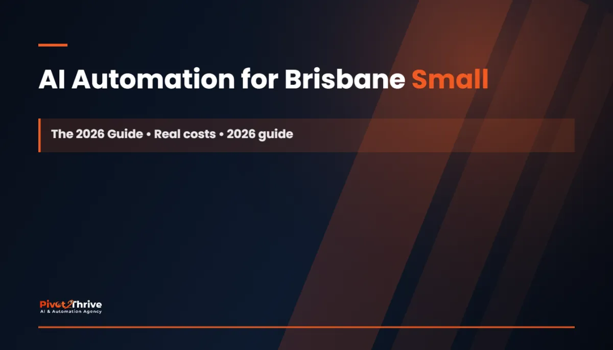 AI automation for Brisbane small businesses — Pivot2Thrive 2026 guide