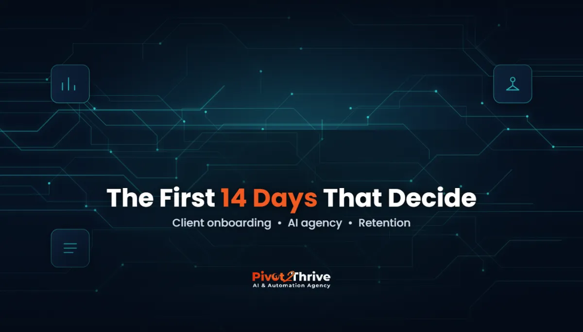 AI agency client onboarding framework — the first 14 days that decide client retention