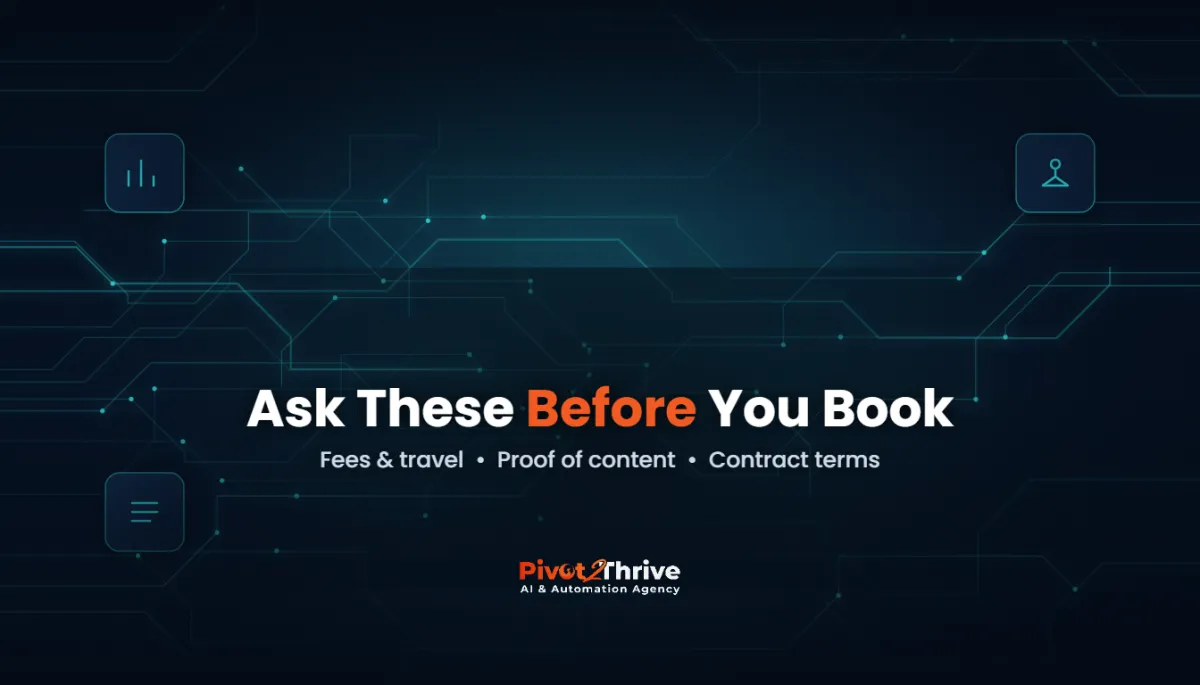 book ai speaker — Pivot 2 Thrive