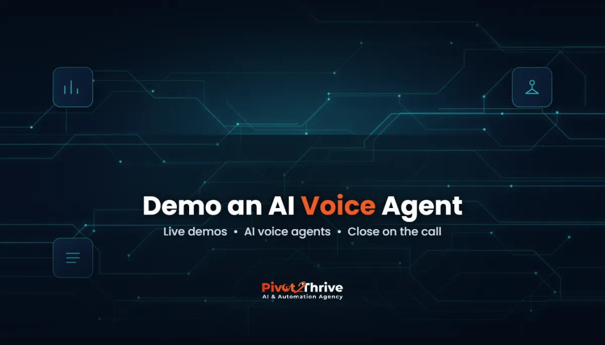 AI voice agent demo framework for Australian AI agencies