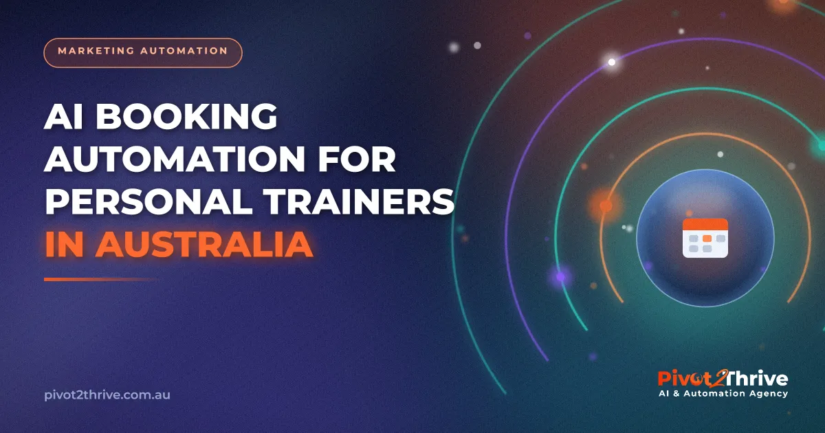 AI booking automation calendar for an Australian personal training business