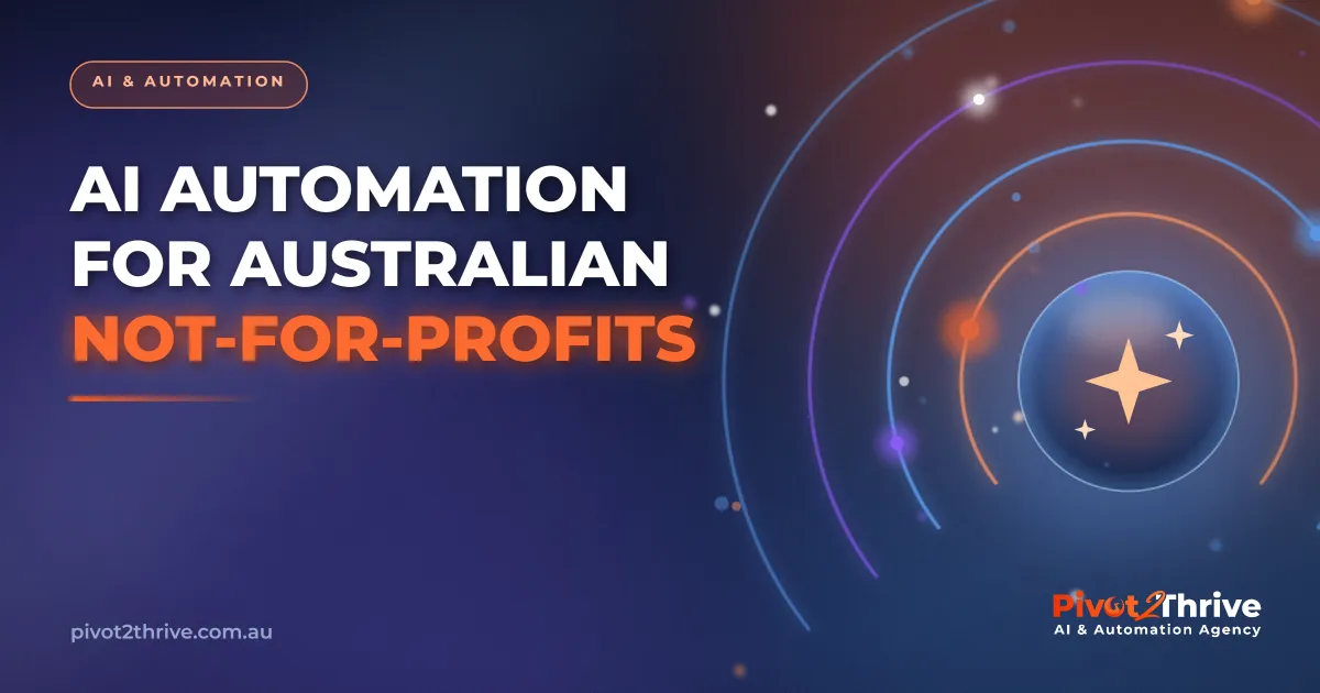 AI automation managing donor and volunteer admin for an Australian not-for-profit