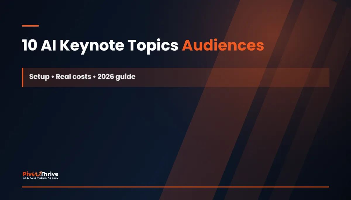 10 AI Keynote Topics Audiences Actually Want in 2026
