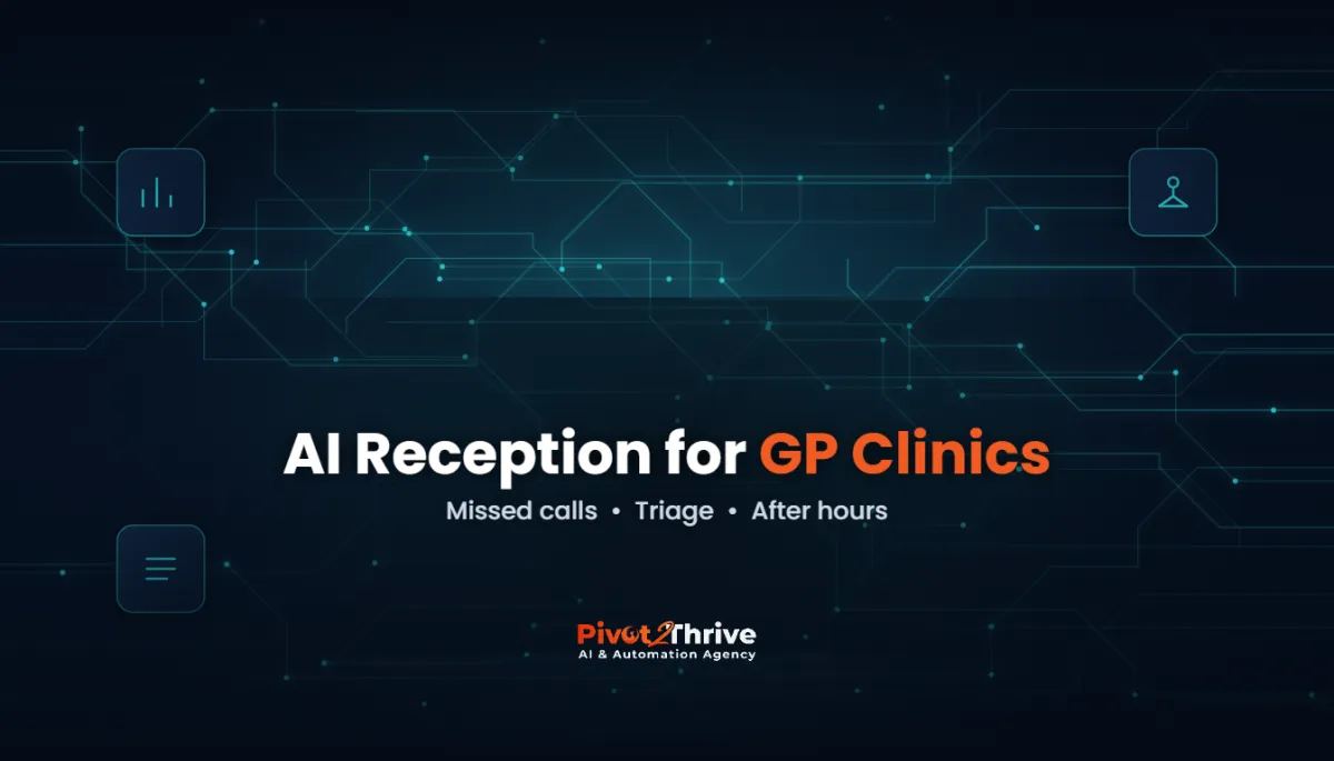 AI receptionist for GP clinics in Australia — Pivot 2 Thrive