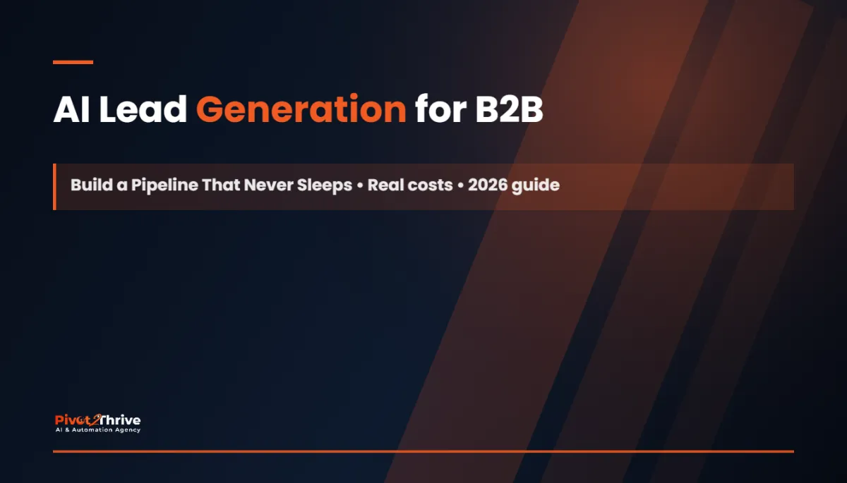 AI lead generation for B2B Australian businesses — Pivot2Thrive
