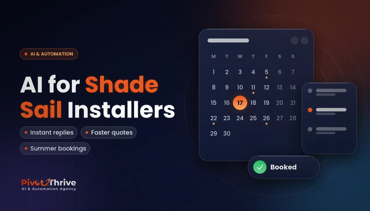 AI for Shade Sail Installers in Australia: Quote Faster and Win the Summer Rush (2026 Guide)