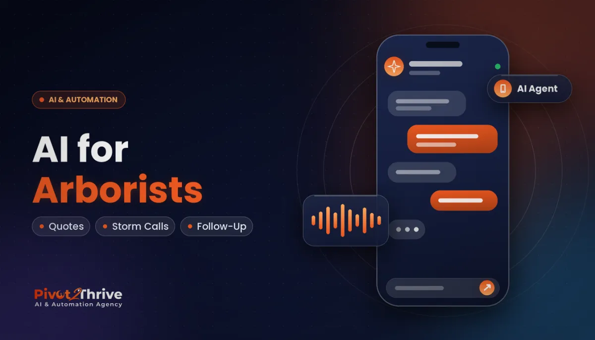 AI for arborists in Australia: AI receptionist answering tree service enquiries and storm calls