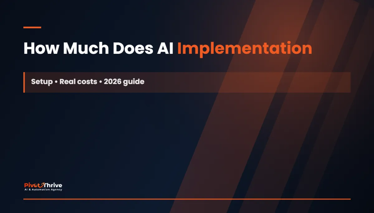 ai implementation cost australia — Pivot 2 Thrive