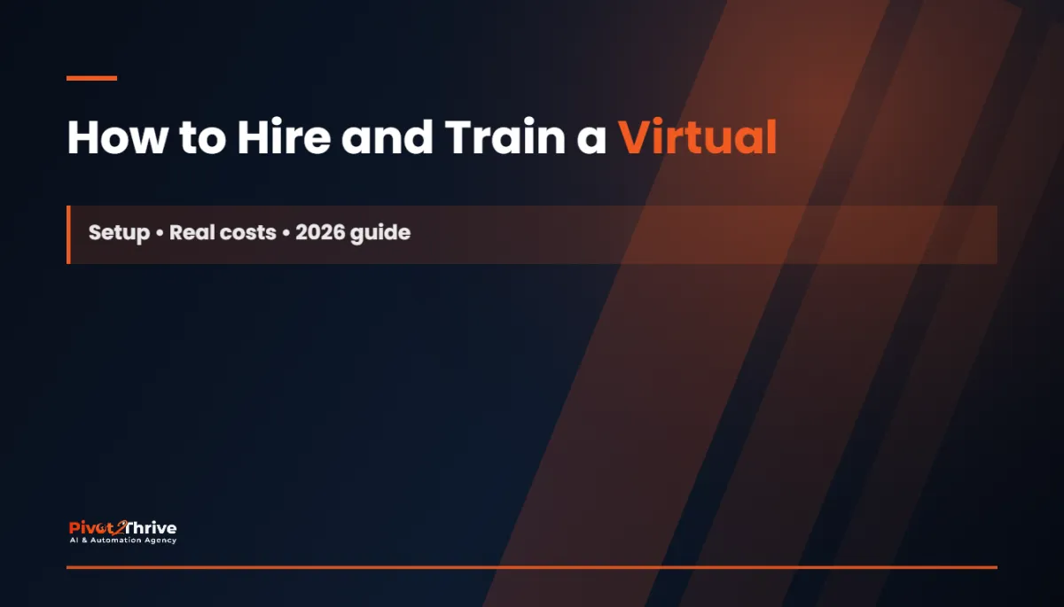 Hiring and training a virtual assistant for an AI agency in Australia