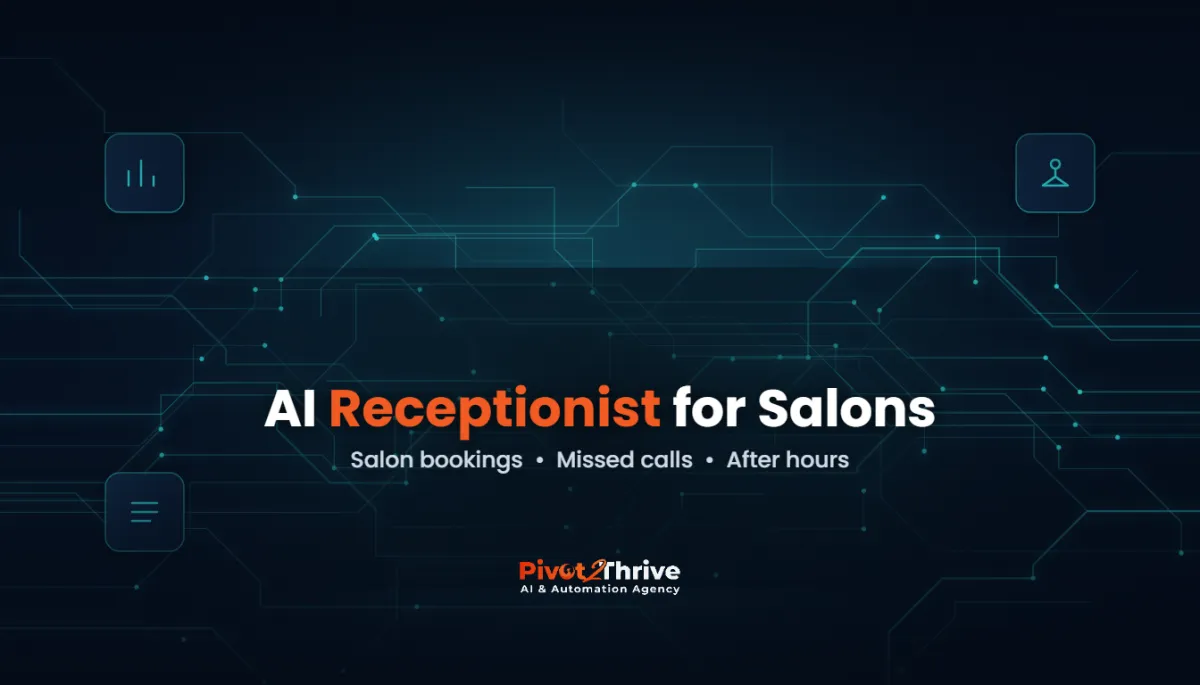AI receptionist for hair and beauty salons in Australia handling bookings and missed calls