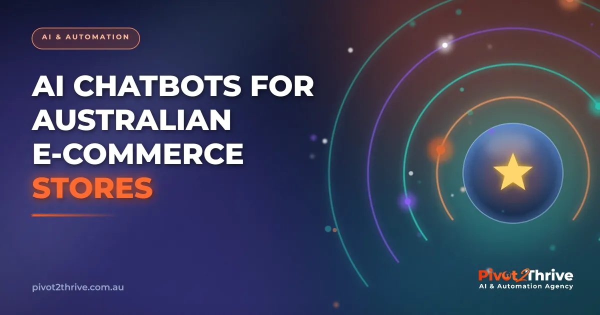 AI chatbot handling customer questions for an Australian e-commerce store