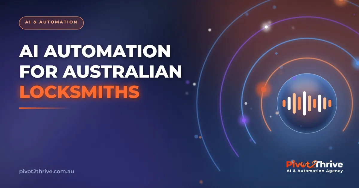 AI automation handling emergency calls for an Australian locksmith business