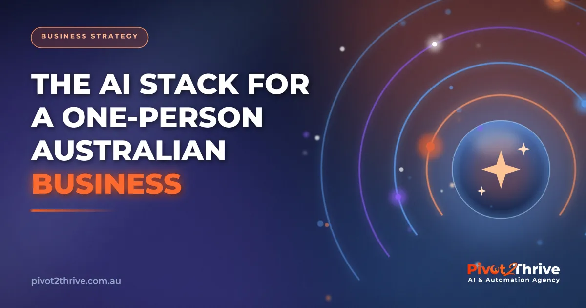 The AI automation stack for a one-person Australian business