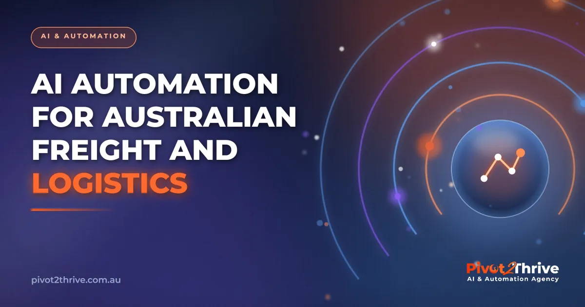 AI automation handling freight quotes and tracking enquiries for an Australian logistics operator