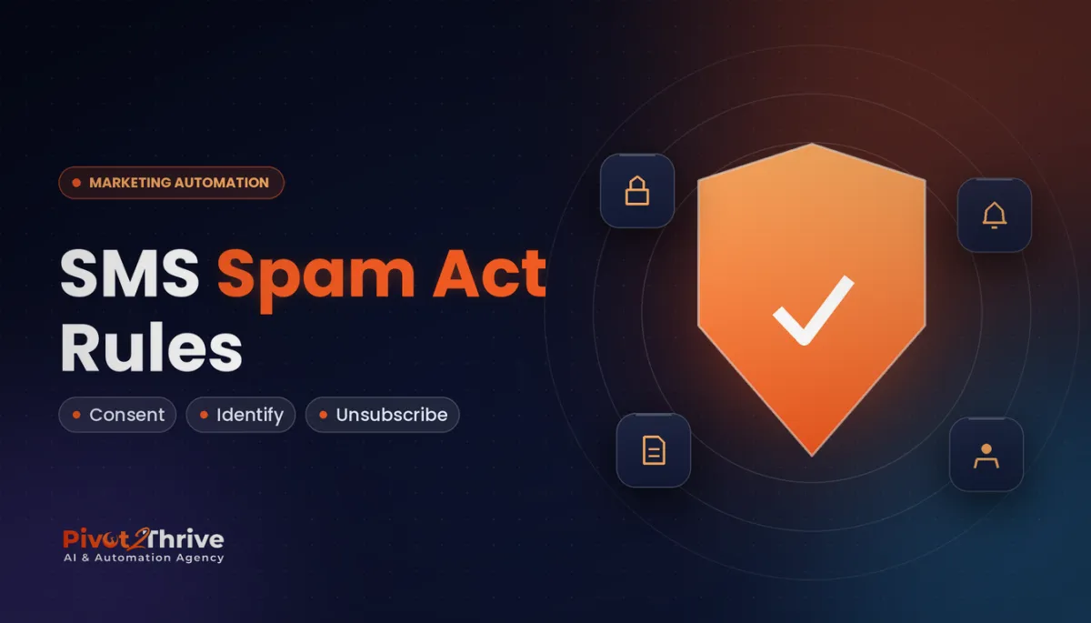 SMS marketing Spam Act compliance rules for GoHighLevel automations in Australia: consent, identify, unsubscribe