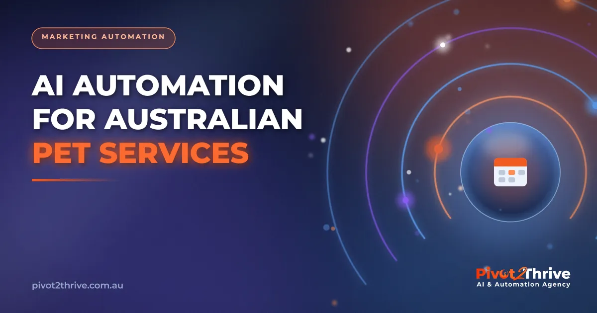AI automation managing grooming bookings for an Australian pet services business