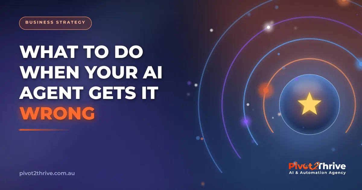 Handling an AI agent mistake in an Australian business