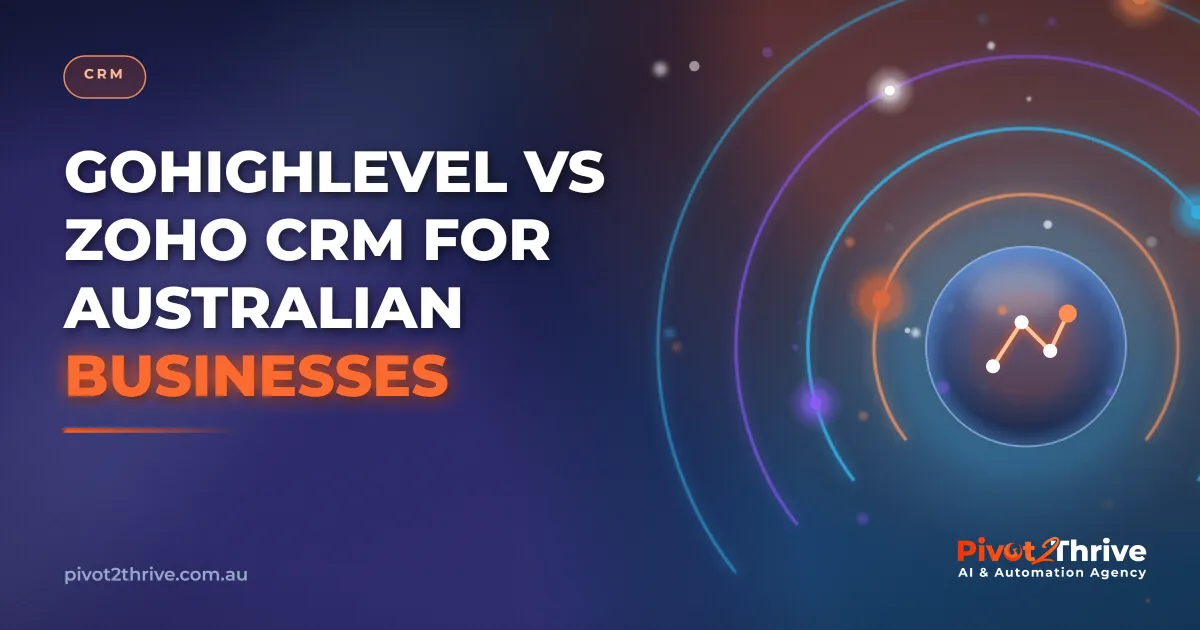 GoHighLevel vs Zoho CRM comparison for Australian businesses 2026
