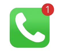 Icon representing Dyalog's AI receptionist taking calls