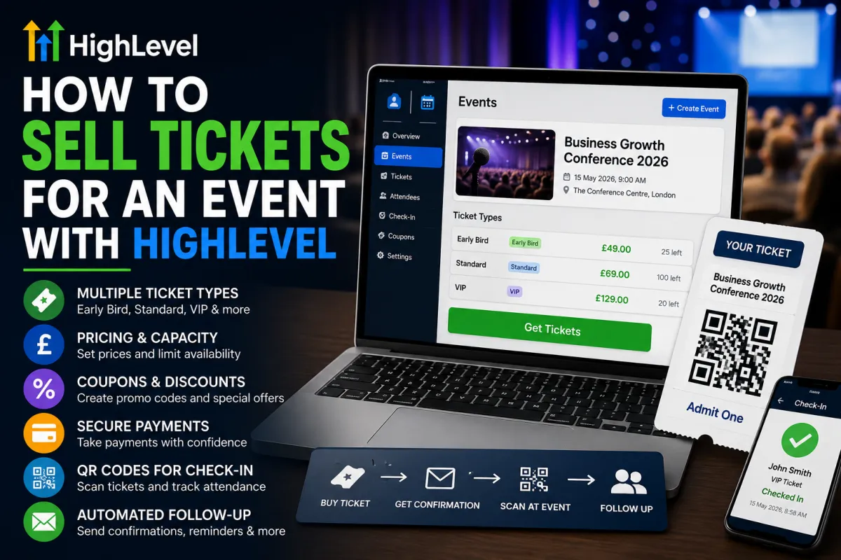 How to Sell Tickets for an Event with HighLevel