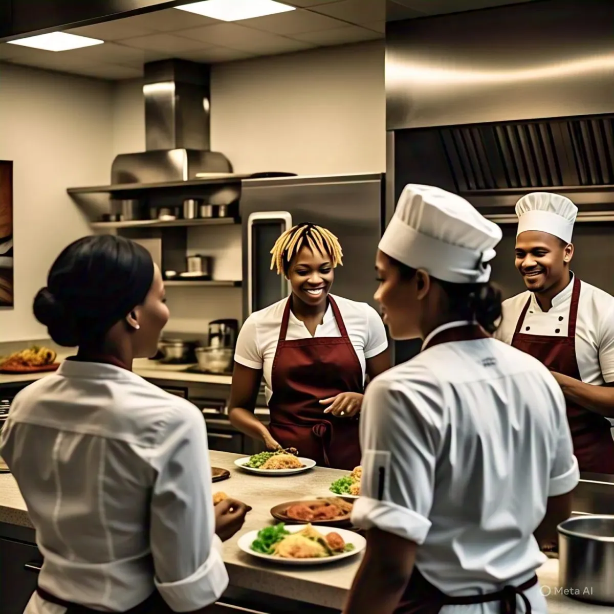 selective focus photography of burger patty, mayonnaise, and French fries served on platter
