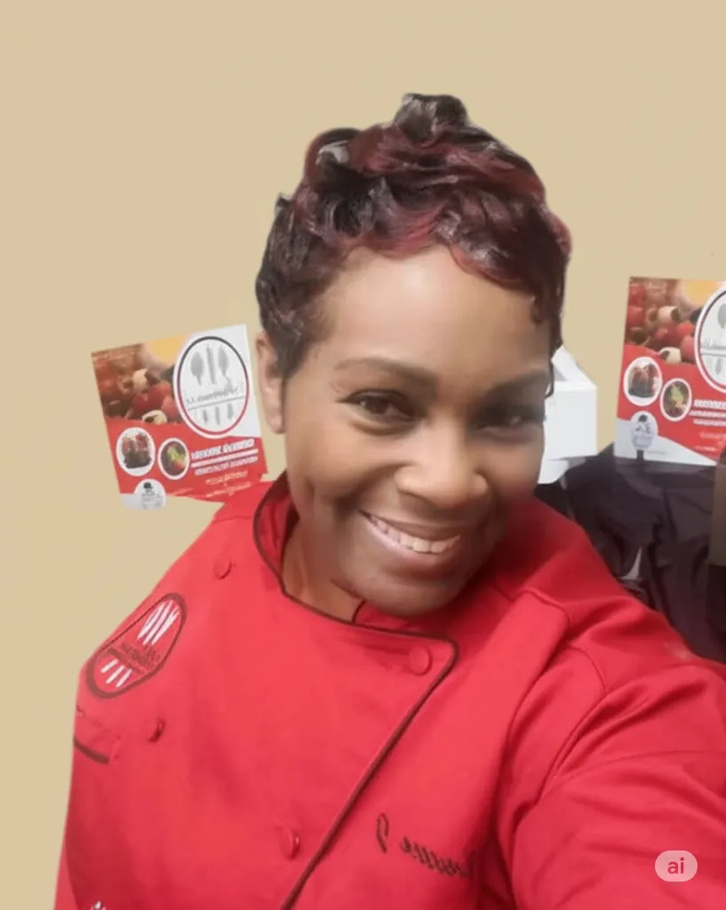 woman holding fork in front table