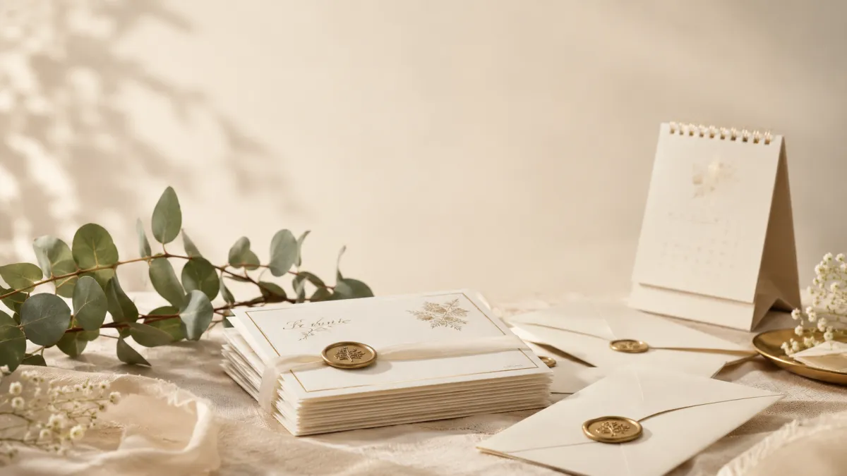 Când trimiți invitațiile la nuntă: calendarul complet (save the date, invitații, RSVP)