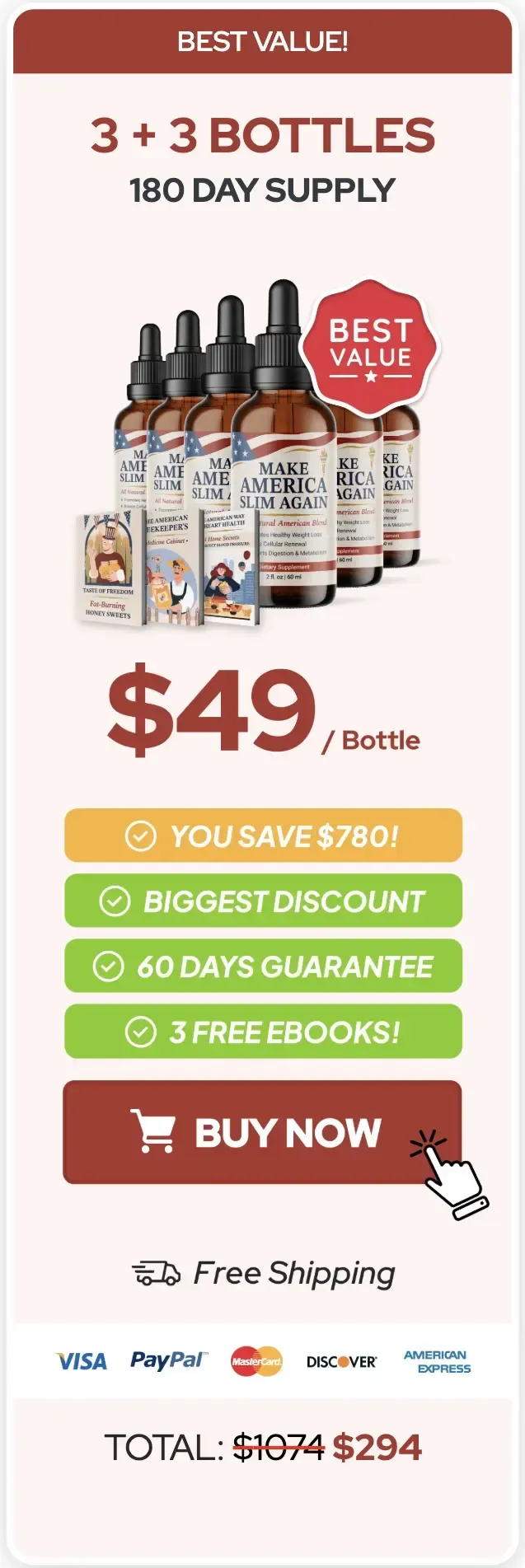 Add To Cart Make America Slim Againe 6 Bottles