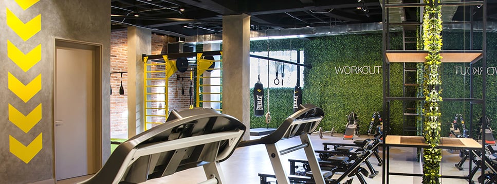Gimnasio equipado tipo club privado en Aquarela