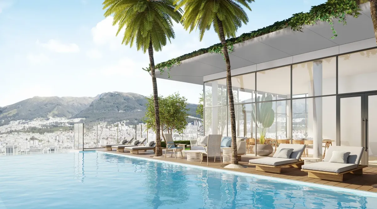 Terrazas con vegetación y conexión directa con la naturaleza