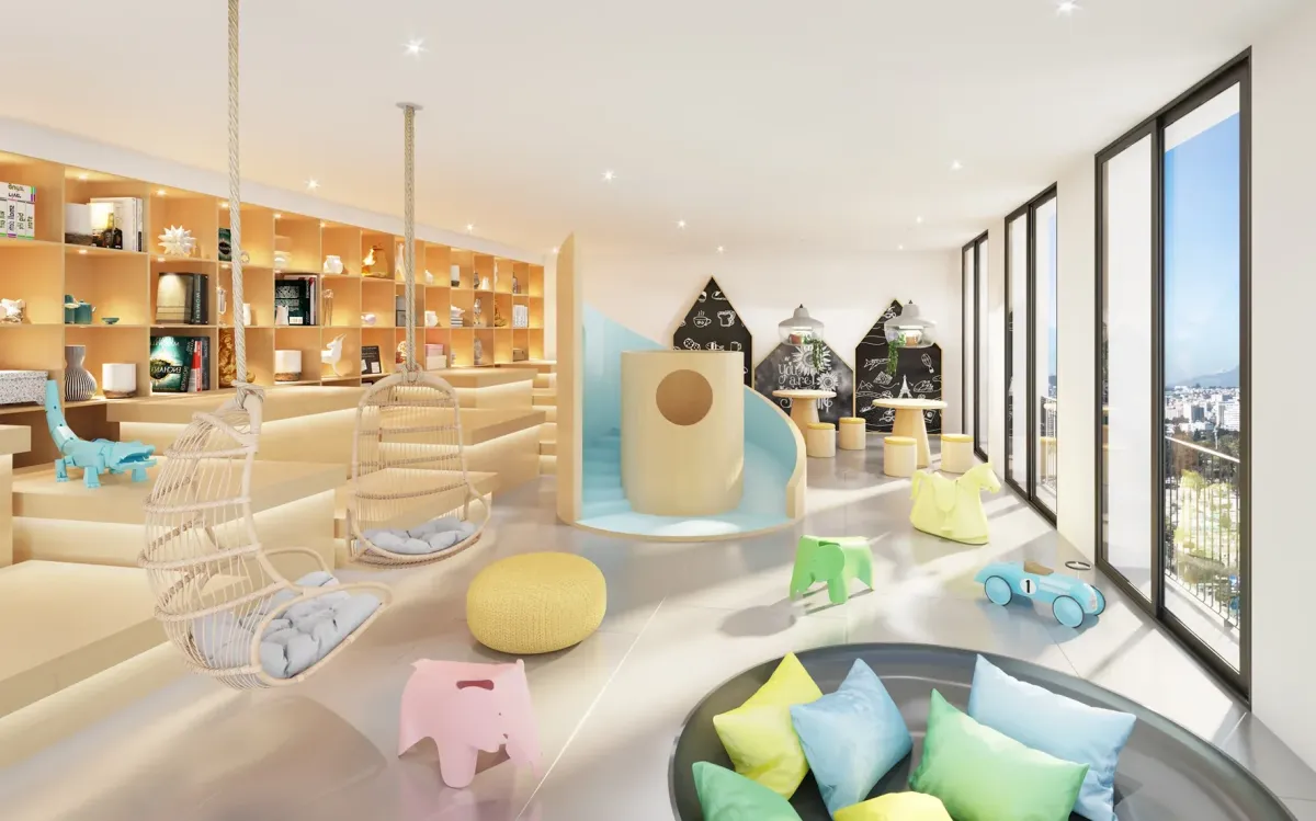 Gimnasio equipado tipo club privado en Aquarela