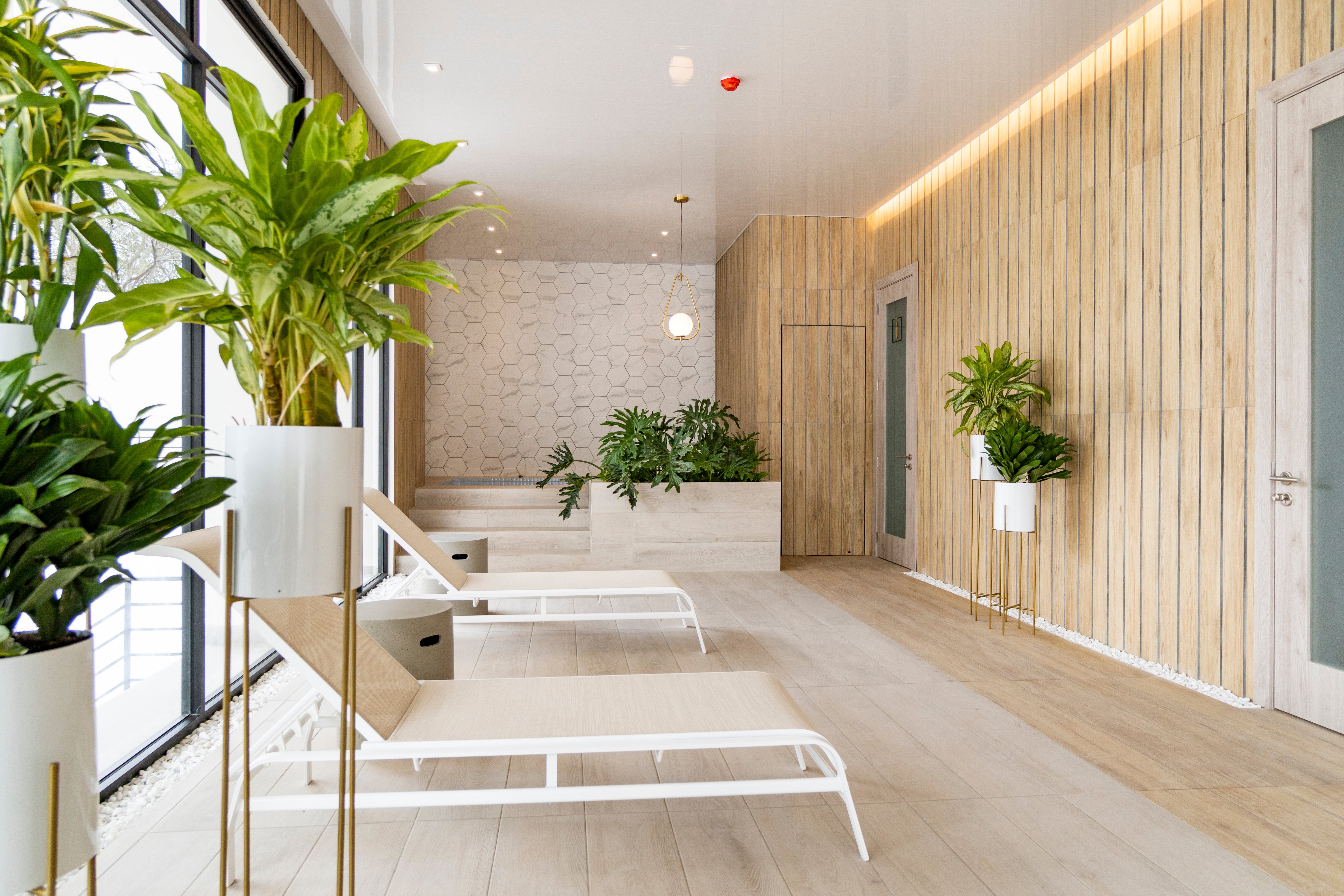 Terrazas con vegetación y conexión directa con la naturaleza