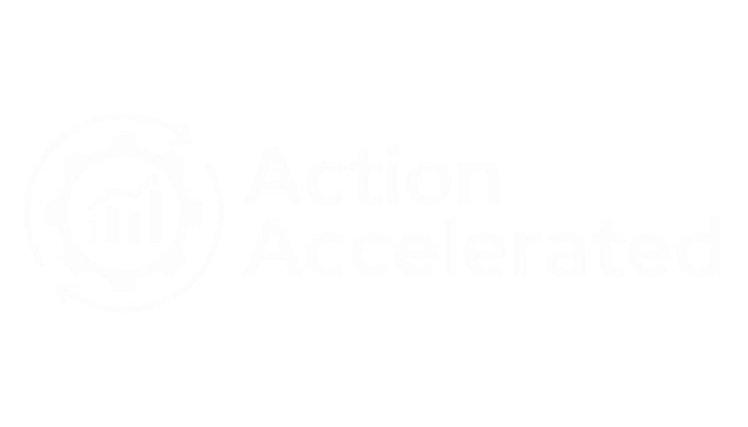 Action Accelerated logo representing business automation and growth.