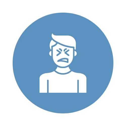 Excessive fear, worry, or anxiety icon