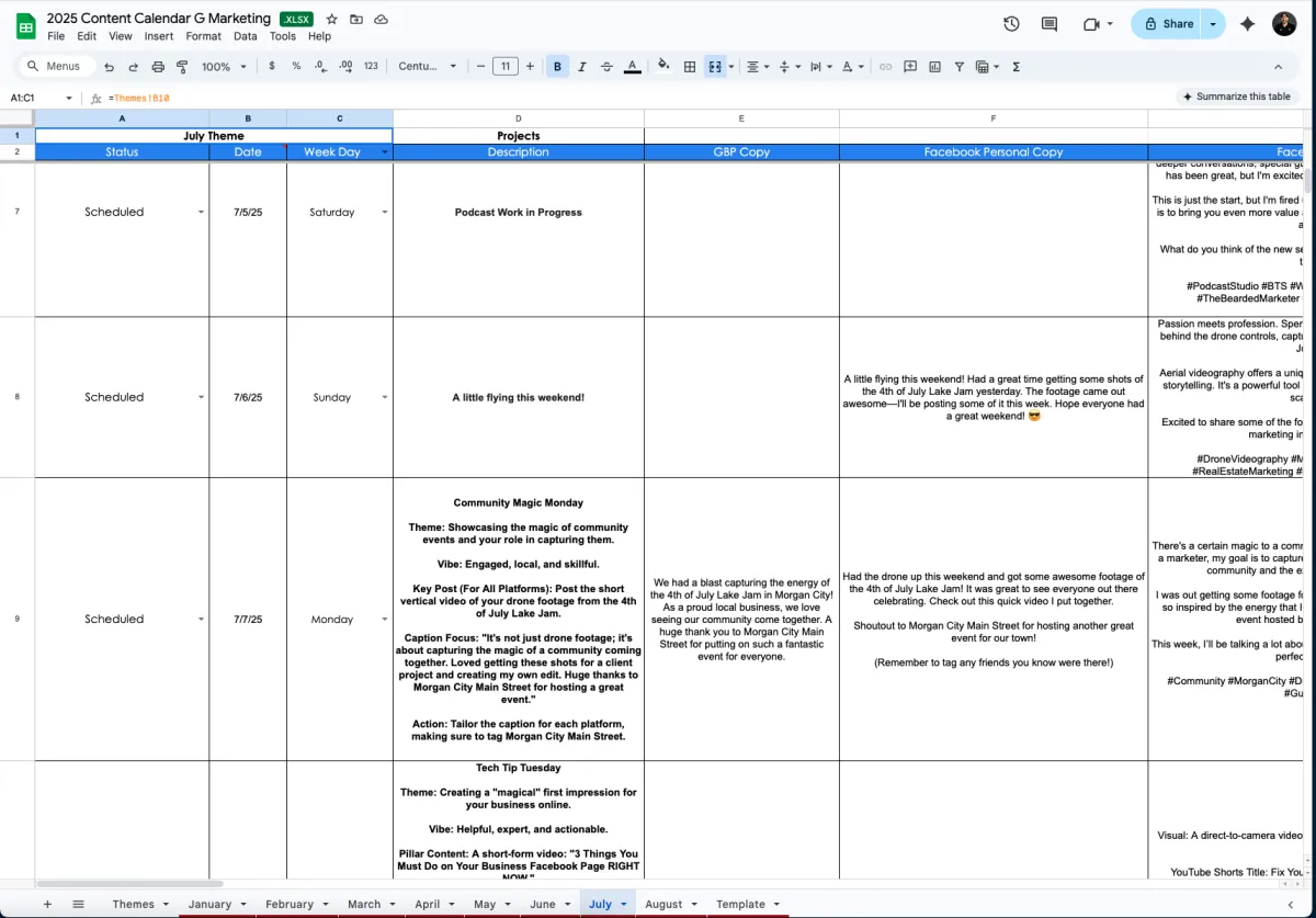 Scheduling Screenshot in Google Sheets