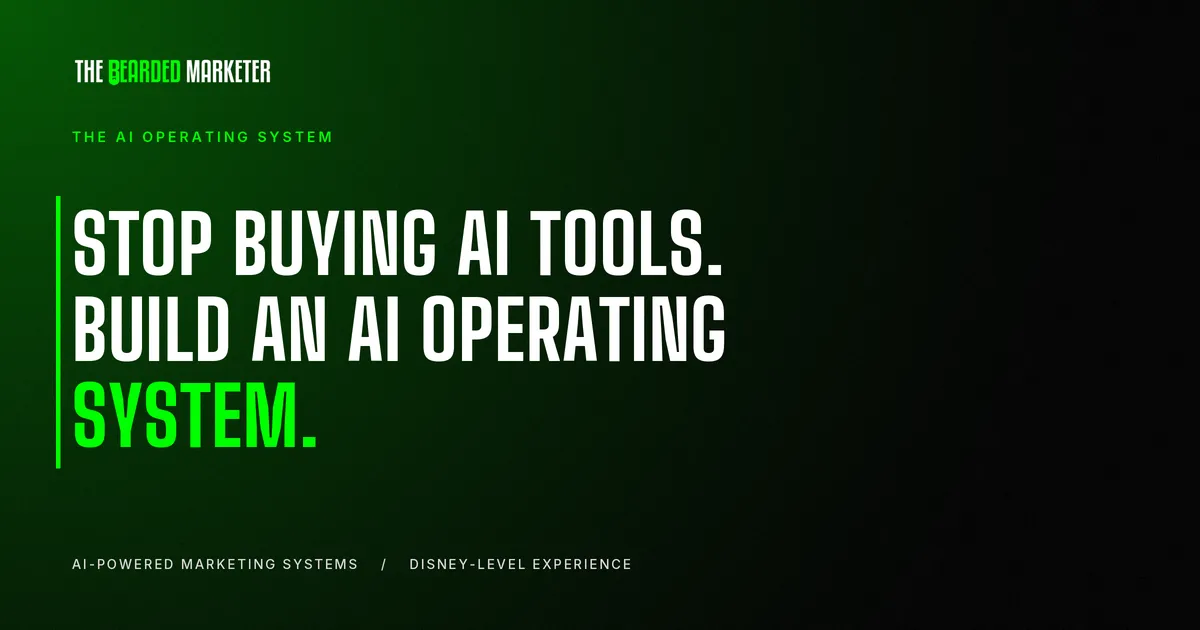 Stop Buying AI Tools. Build an AI Operating System.