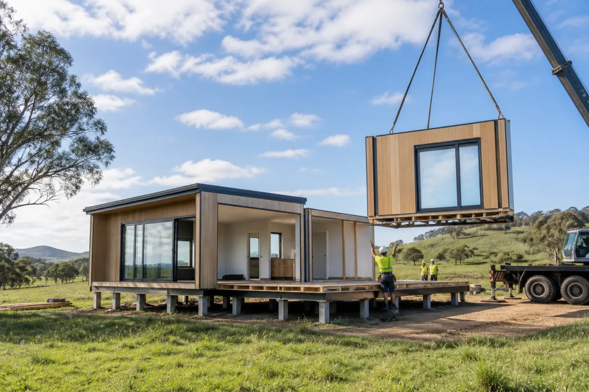 Building a modern home in the countryside