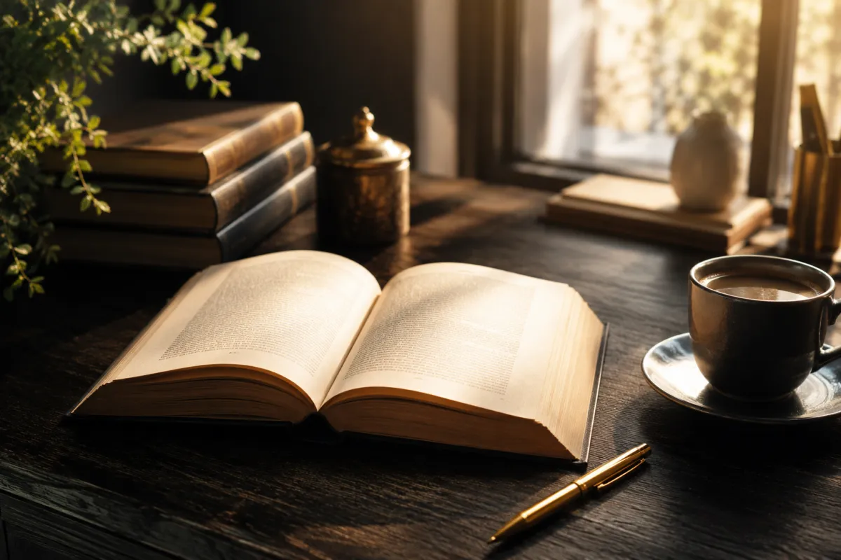 Think and Grow Rich Napoleon Hill book on desk representing property investment mindset and readiness Perth buyers agent