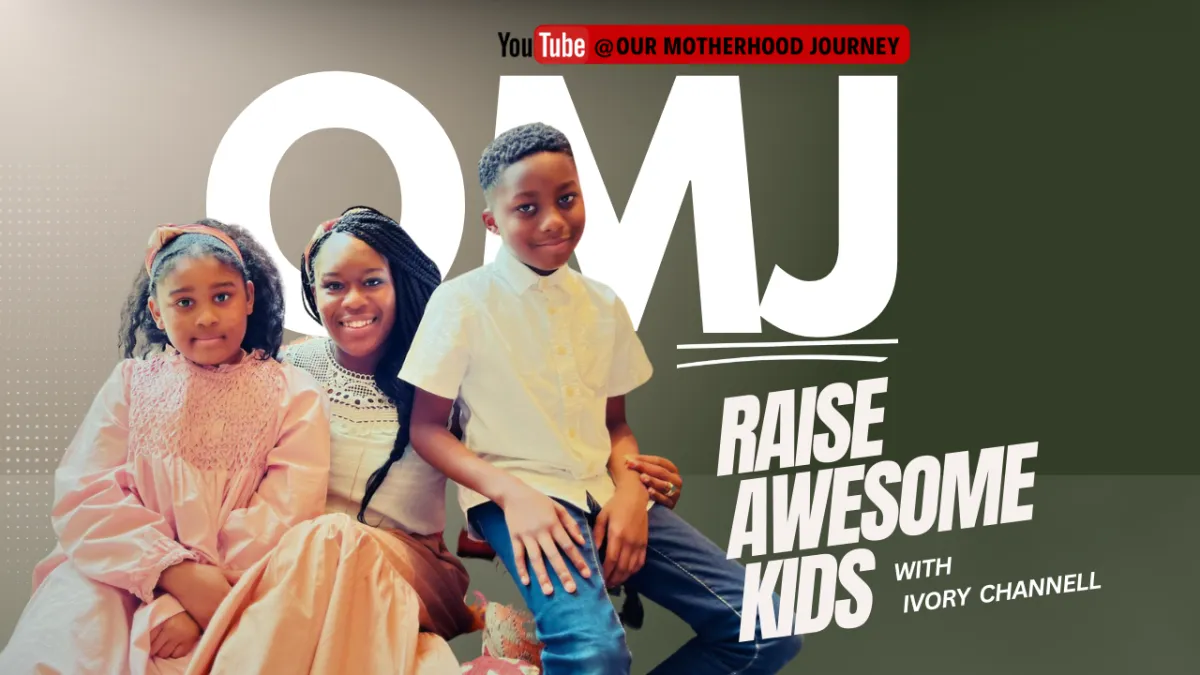 Ivory Channell Olamide,(Ivory Channell) poses with her to kids for the series that helps mothers Ditching the mom-guilt and learn how to parent without losing their sanity