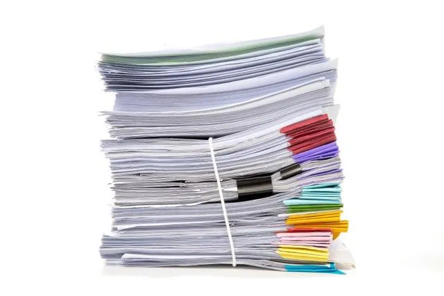Stack of compliance documents
