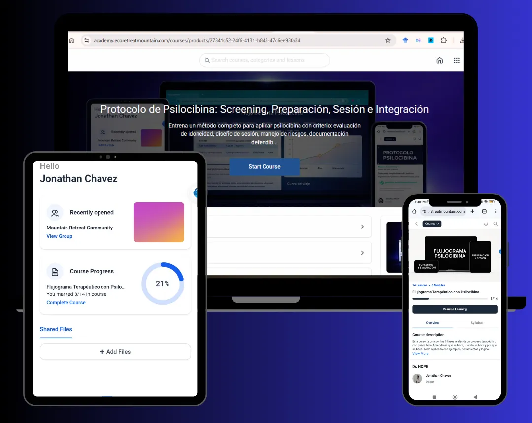 como hacer terapia con psilocibina