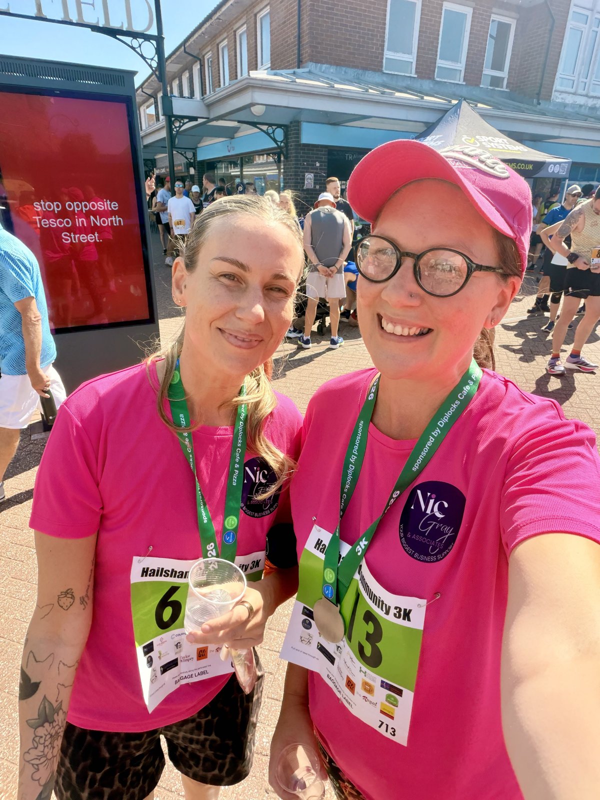 Nic and Eleanor of Nic Gray & Associates at the Hailsham Community 3K
