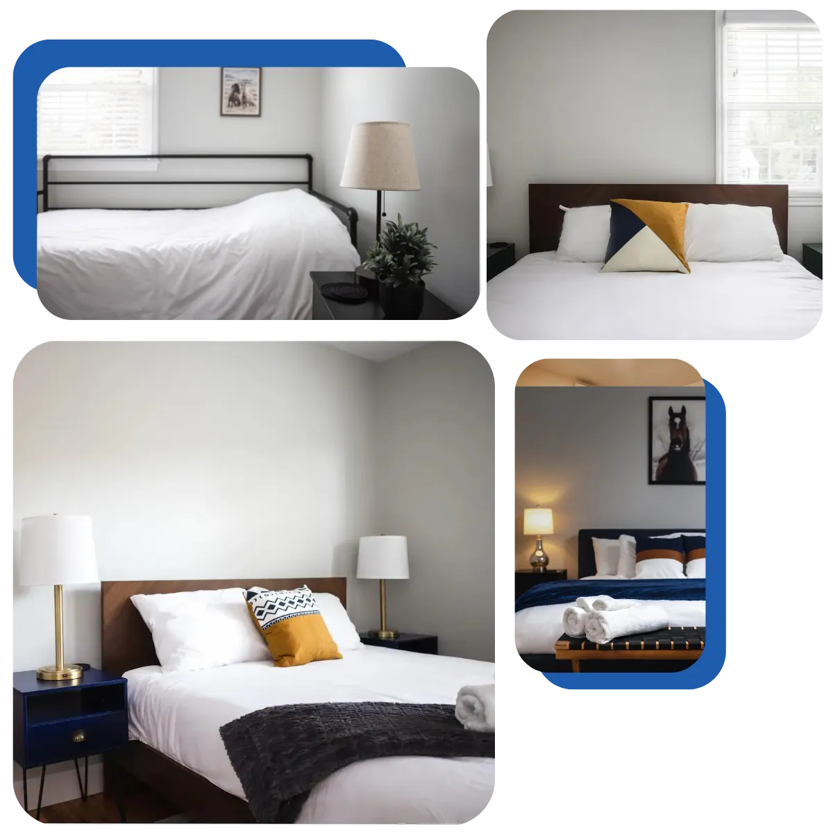  Enjoy the comfort of a King bed with air conditioning, bed linens, extra pillows and blankets, hangers, heating, TV, and room-darkening shades for a restful Walter's Retreat