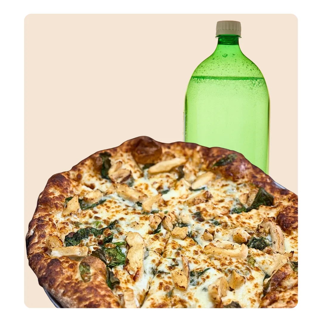Tuesday large two-topping pizza special