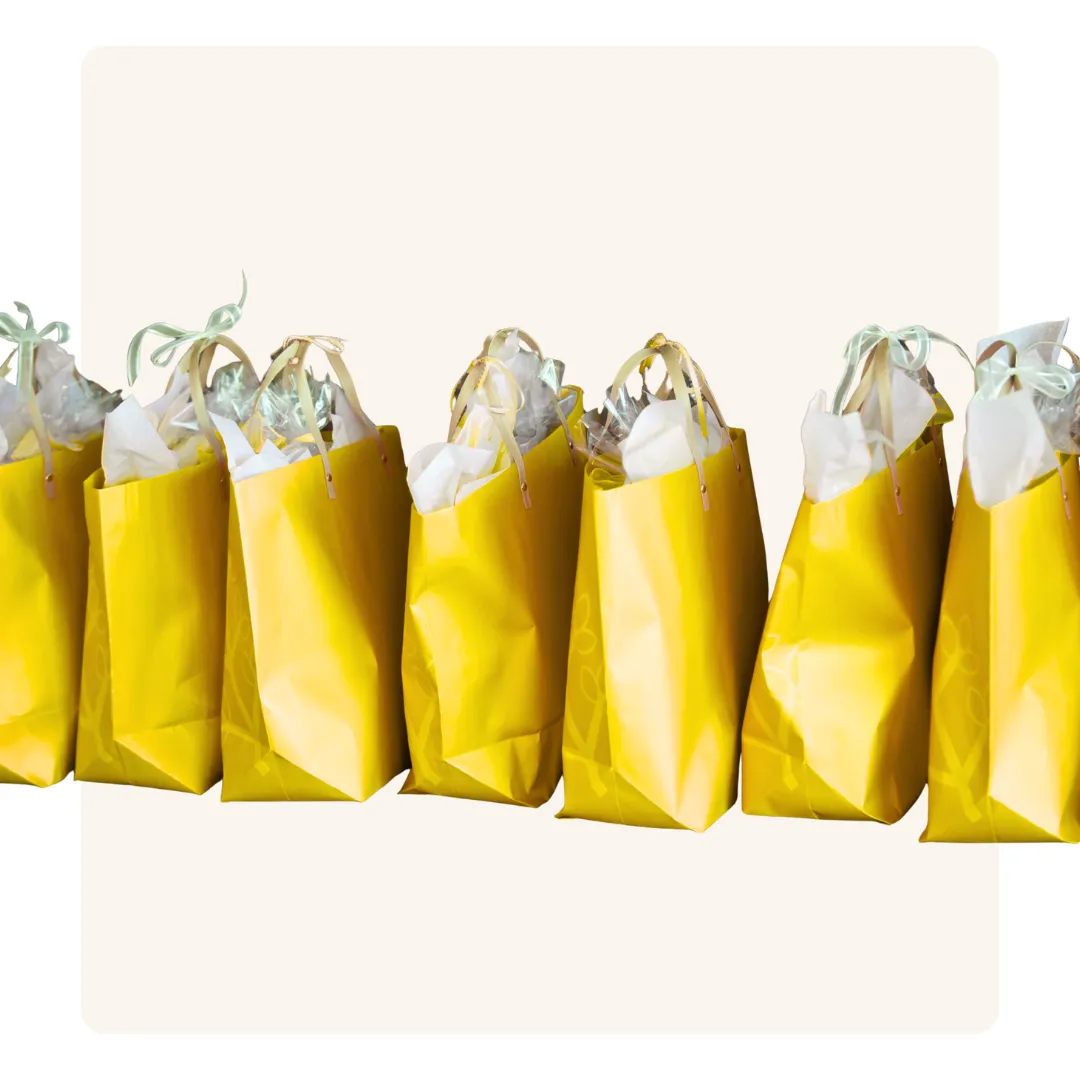 Birthday party goodie bags